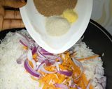 A picture of step 4 of Arabian fried rice.