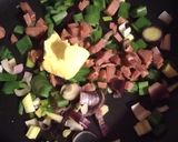 Foto del paso 4 de la receta: Suprema rellena de espinaca y queso, revuelto de verdeo
