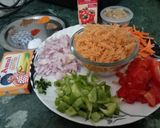 A picture of step 1 of Masala Pasta.