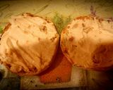 A picture of step 2 of EASY Hummus, Veggie English Muffin Pizza (kid friendly, budget friendly!) .