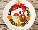 Hình bước làm 6 của món Bento giáng sinh an lành