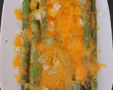 A picture of step 4 of My Grilled Asparagus with Cheese Melted Over and Spring Onion.