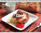 Foto langkah ke 9 dari resep Bread Pudding with Vanilla Sauce yang sangat enakk.
