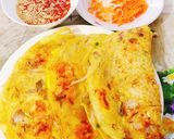 Hình bước làm 6 của món Bánh xèo tôm thịt nấm và trứng