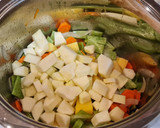 Foto del paso 3 de la receta: Puré de calabacín, judías verdes, patatas y zanahorias