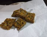 A picture of step 6 of Kothimbir Vadi (Cilantro Snack).