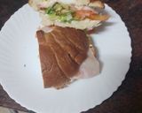 Foto del paso 3 de la receta: Croissant vegetal con jamón cocido, huevo duro y mayonesa