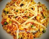 A picture of step 3 of Masala oats.