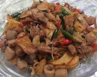 Cumi kentang tumis cabe ijo langkah memasak 5 foto