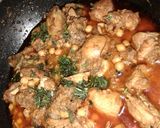 A picture of step 9 of Chicken chana karahi.