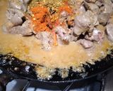 A picture of step 4 of Tawa chicken kaleji.