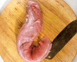 Hình bước làm 1 của món Ruốc mỡ heo