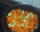 Foto del paso 2 de la receta: Vichyssoise de calabaza con judías verdes y huevo duro