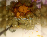 A picture of step 4 of DANWAKEN GARGAJIYA(TRADITIONAL BEANS DUMPLING.