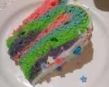 A picture of step 6 of Unicorn Tie Dye Cake.