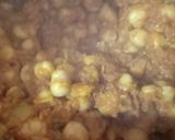 A picture of step 3 of Chana Sabzi.