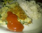 Foto langkah ke 3 dari resep Telur Dadar Daun Mangkokan.