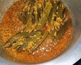 A picture of step 11 of Stuffed Curried Okra.