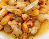 Hình bước làm 1 của món Cháo cồi sò trai