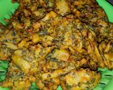 A picture of step 4 of Alu palak pakore (Ramadan iftar).