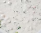A picture of step 2 of Sooji aloo magic.