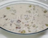صورة لخطوة 3 من وصفة فول أخضر ولحمة باللبن