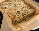 A picture of step 5 of Almond Croissant Style High Protein Baked Oats with Pears.