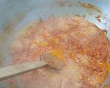 A picture of step 11 of Rice, dal, salad, mixed subzi carrot halwa.