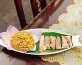 Hình bước làm 6 của món Sen tam tấu eatclean