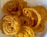 A picture of step 4 of Jalebi sweet and spicy.