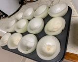 A picture of step 1 of Stuffed Onions with Shrimp.