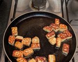 A picture of step 2 of Niramish Paneer (Paneer without onion and garlic).