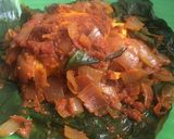 A picture of step 9 of Paneer Pollichathu.