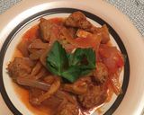 A picture of step 6 of Home style hot sausage in tomato sauce (σπετζοφαι Εύβοιας)🇬🇷🇮🇹.