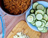 Rakott cukkini 🥒🧀 recept fázis 3 fotója