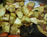 A picture of step 2 of Brinjal ki sabzi.