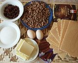 Fehérvári diós ostyás szelet (sütés nélkül) recept fázis 1 fotója