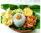 Cara Membuat Nasi Lemak Bunga Telang Sambal Ayam 9