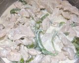 A picture of step 8 of Creamy Garlic Chicken with 🐔Spaghetti 🍝.