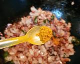 A picture of step 2 of Brinjal Drumstick Stir fry.
