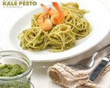 Foto langkah ke 6 dari resep Kale Pesto for Shrimp Spaghetti | Shrimp Spaghetti with Kale Pesto | Saus Kale.
