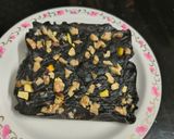 A picture of step 6 of Chocolate Walnut fudge.