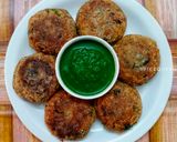 A picture of step 4 of Leftover Daliya and Kidney Bean Cutlets.