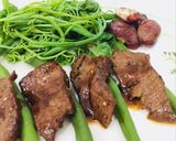 Hình bước làm 10 của món Thịt bò áp chảo sốt tiêu siêu dễ