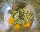 10 minute Savory Zucchini Pancakes #vegetarian #paleo #low carb #grain-free #gluten-free recipe step 2 photo