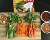 A picture of step 1 of Vietnamese Style Vegetarian Spring Rolls.