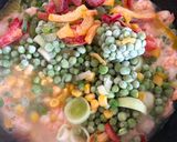 A picture of step 2 of Prawn, Pineapple with Vegetables Sticky Stir Fry Rice.
