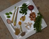 A picture of step 1 of Homemade Vegetarian Thai Green curry paste /Curry:.