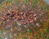 A picture of step 3 of Rajma with Methi and Palak.