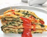 Foto langkah ke 3 dari resep Spinach Omelette.